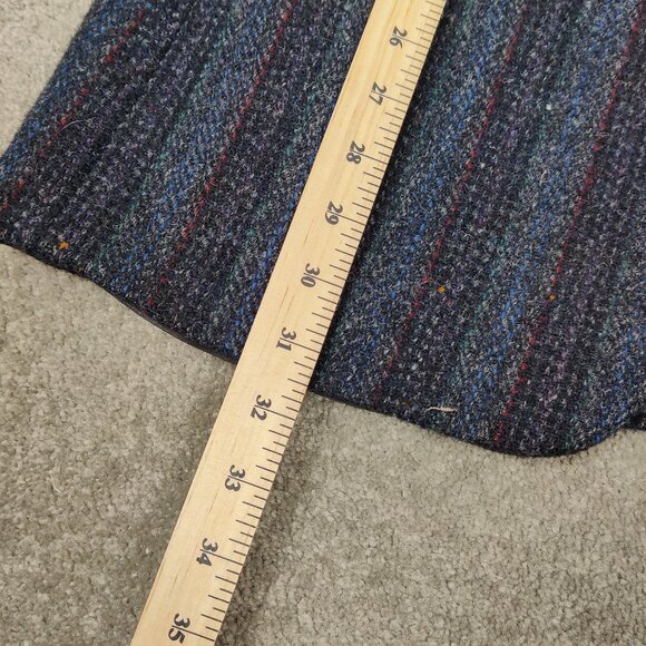 Harris Tweed Men's 100% Wool Blazer Size 40 Striped Business Casual Quiet Luxury - Picture 8 of 8